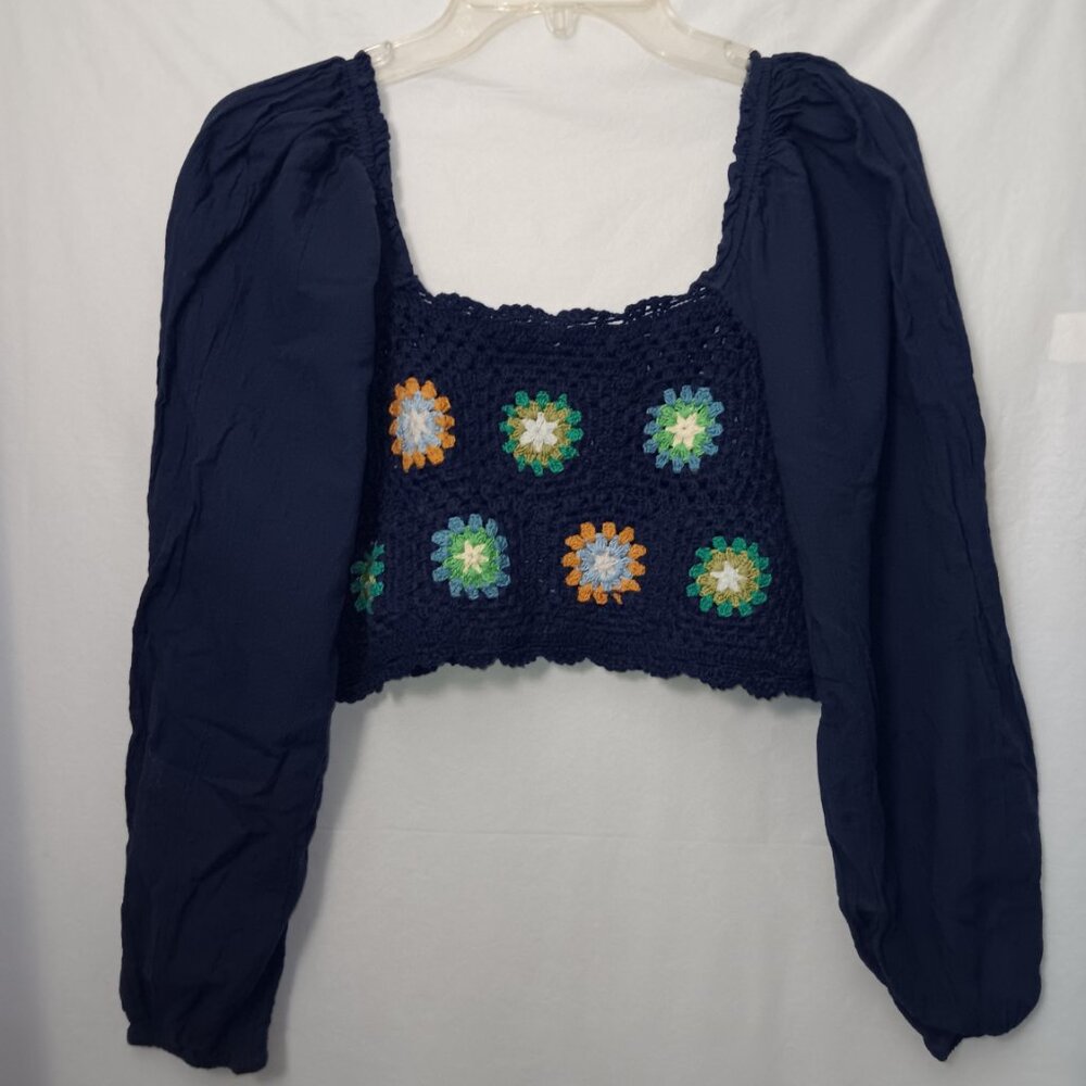 AERIE CROCHET VACAY CROP TOP - Picture 7 of 11